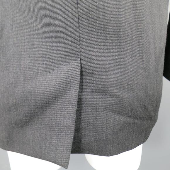 MAISON MARTIN MARGIELA Regular Charcoal Solid Wool Notch Lapel Sport Coat - Picture 7 of 9